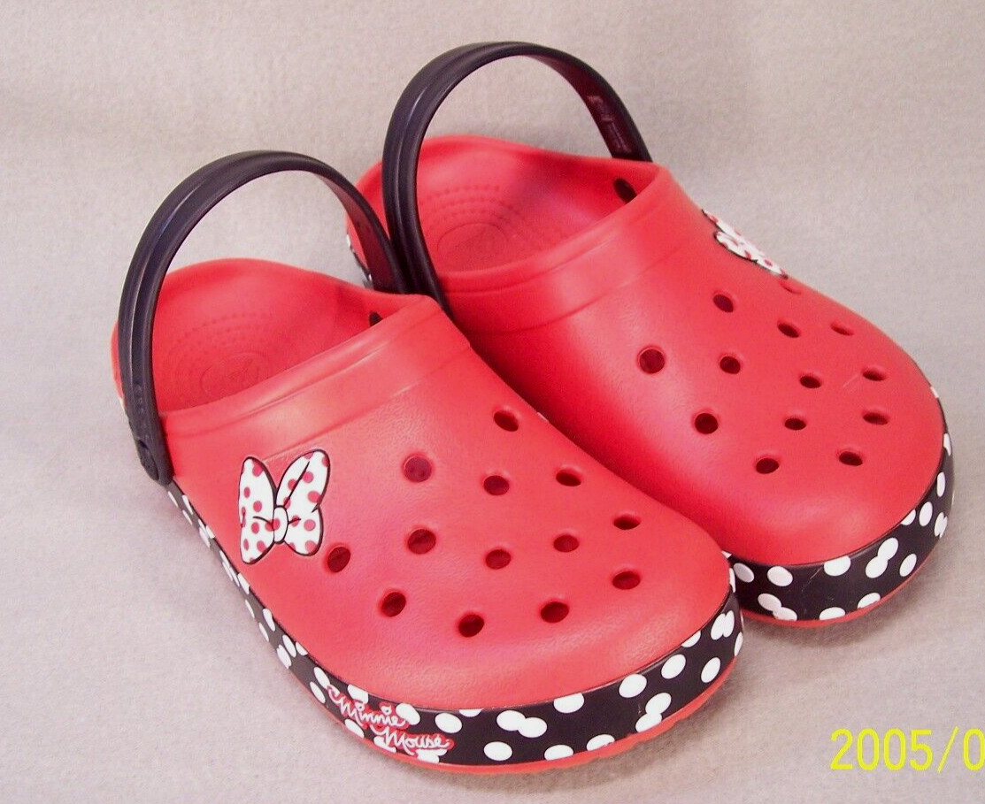 Disney Minnie Mouse Crocs Red Women Men's