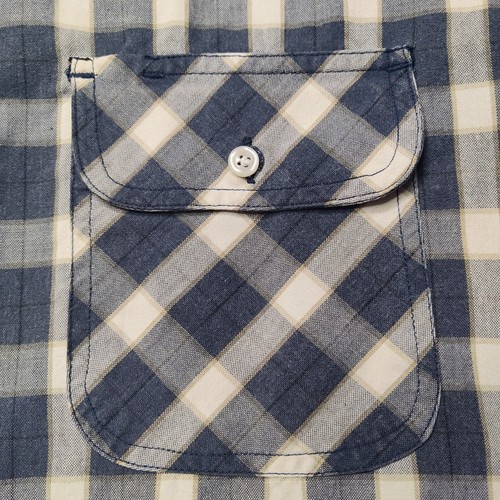 VTG BIG MAC WORKWEAR Blue Plaid Short Sleeve Button Shirt - Men Oversized XL - Picture 3 of 14
