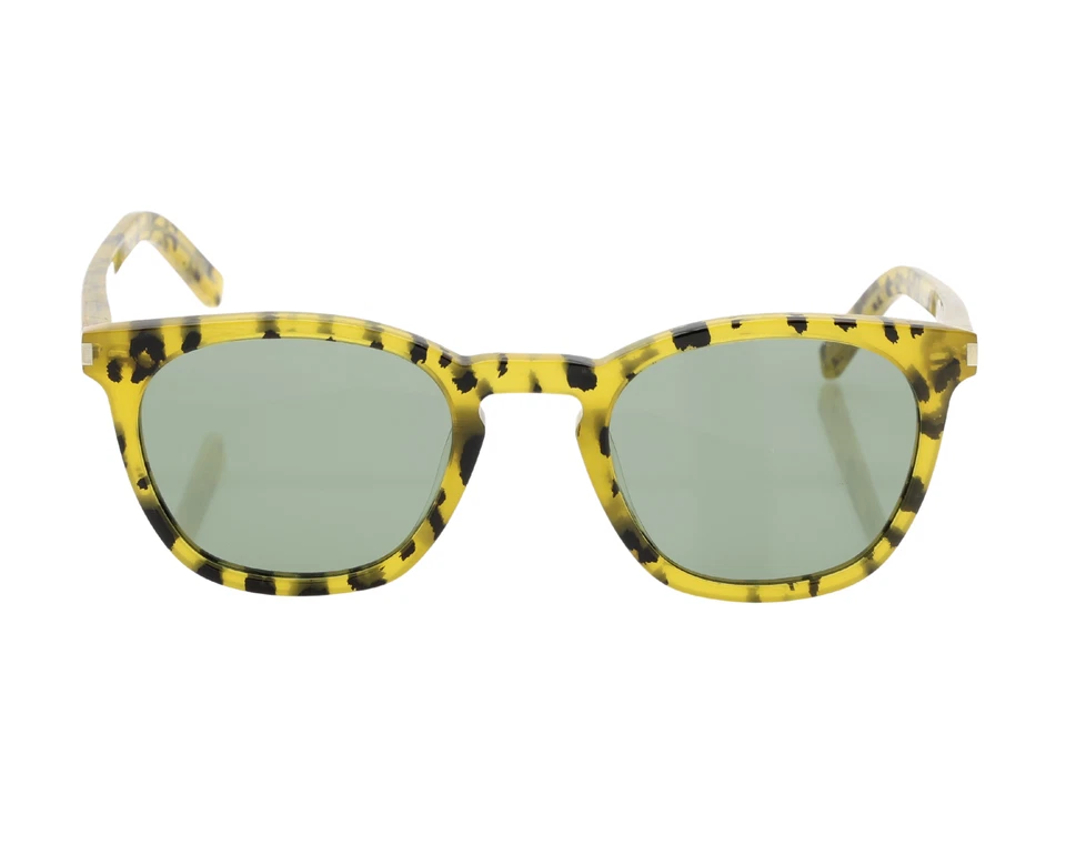 Gafas de sol Saint Laurent R1664 para mujer amarillas habaneras/verdes SL 28 ovaladas 49 mm Foto 2 de 4