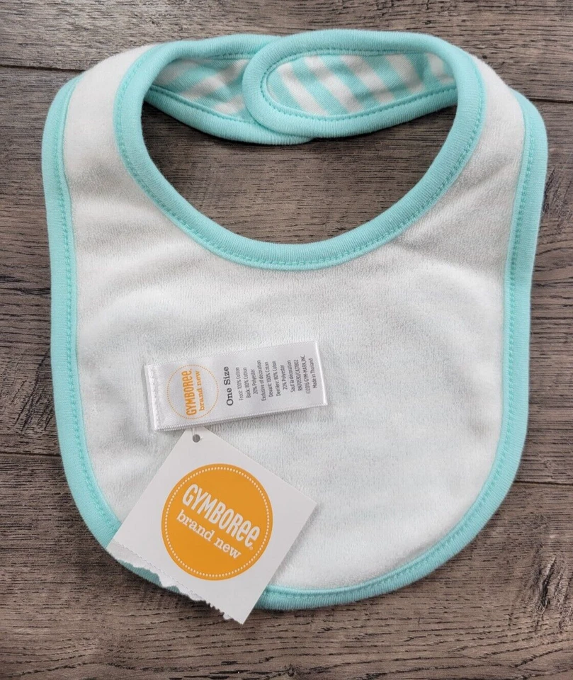 ¡Nuevo! Babero bebé niña niño gymboree azul tigre Foto 2 de 2