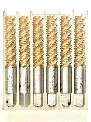 M10x1.5 BOTTOMING SPIRAL FLUTE TAP HS 4FL TIN COATED GREENFIELD USA 1 PIECE NEW - Afbeelding 4 van 4