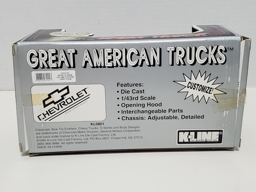 GREAT AMERICAN SPORT TRUCKS K-LINE METALLIC AQUA CHEVY C1500 G1510-02 1995 1/43 - Picture 5 of 12