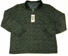 Men Weatherproof Vintage 1/4 Zip Fleece Pullover Black Many Sizes New J1