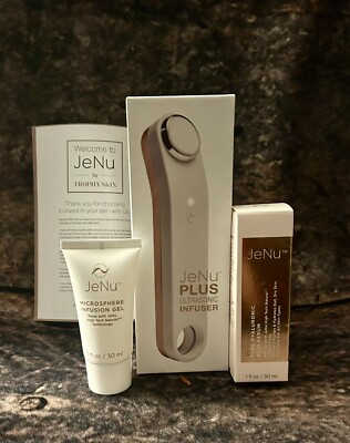 JeNu Plus Ultrasonic Infuser, Hyaluronic Acid Serum & Microsphere Infusion Gel