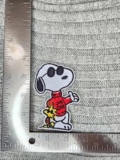 Snoopy and Woodstock Cool Joe Embroidered Iron On Patch.
