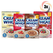 3x Boxes Cream Of Wheat Variety Instant Hot Cereal 12-28oz Mix Match