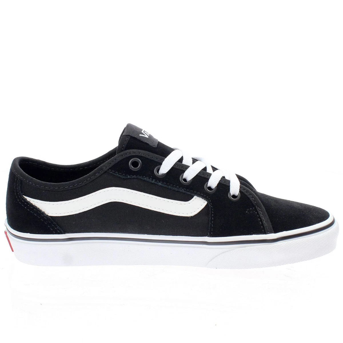 Vans bianche striscia nera top