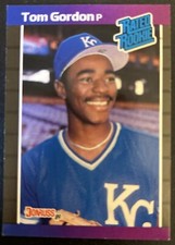 Tom Gordon 1989 Donruss #45 Rated Rookie Error Card. rookie card picture