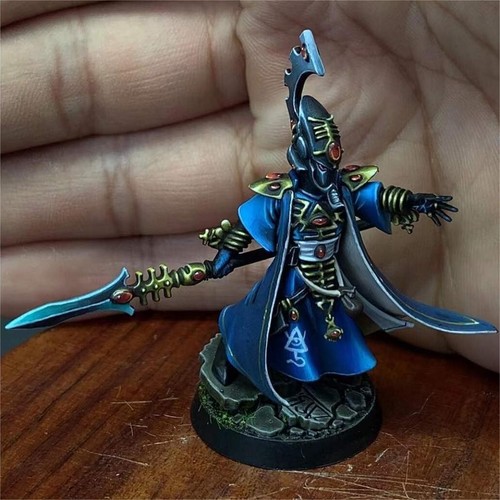 Farseer Warhammer 40k miniature prevendita figura dipinta arlecchini xeno eserciti - Foto 5 di 7