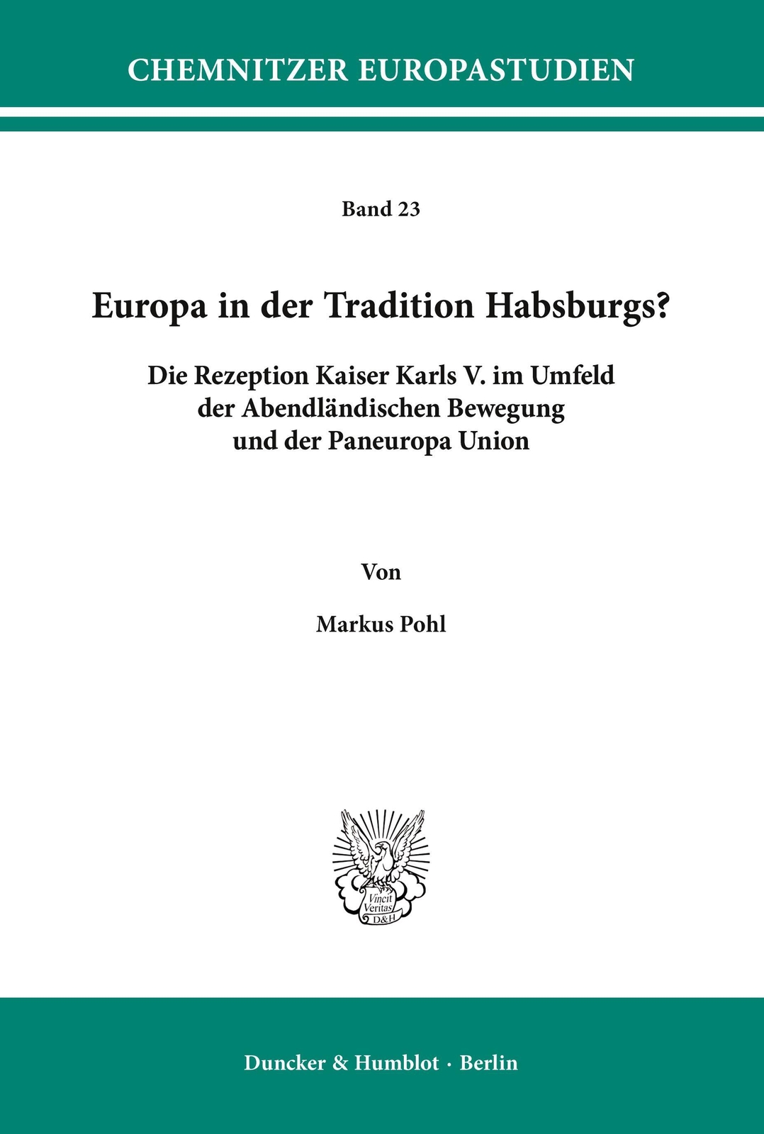 Thumbnail - Markus Pohl | Europa In Der Tradition Habsburgs? | Taschenbuch |