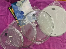Dudu Portes Single Ply Clear Drum Heads 10"12"14"14"