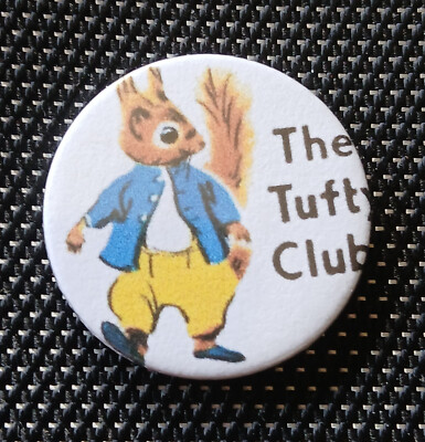 Tufty Club Verkehrssicherheit Button Pin Anstecker 25 mm / 1 Zoll