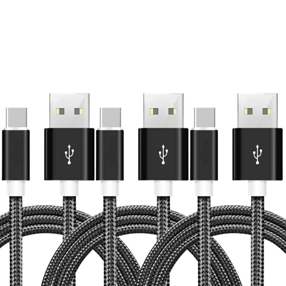 3-PACK - ⚡Fast Charger⚡ (USB C to USB A) Cable Male Cord Charging Type C Cable - Image 3 of 4