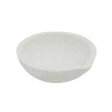 FUSED SILICA CERAMIC MELTING DISH CRUCIBLE GOLD SILVER 100 dwt 3" DIAMETER
