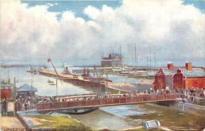 Lowestoft Suffolk England Swing Bridge And Harbour OLD PHOTO