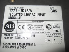 Allen-Bradley 1771-ID16/A ISOLATED 120VAC INPUT MODULE