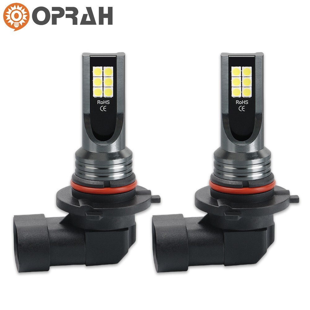 2x H11 LED Fog Light Bulbs 3W Driving Lamps 6000K White Light Car Headlight Bulb