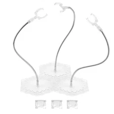 4 Pack Clear Action Figure Stand Action Display Holder Metal Support Arm