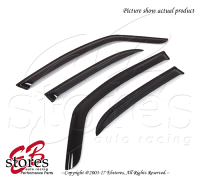 Mazda Mazda3 Hatchback 2010-2013 Outside-Mounted Ash Grey JDM Window Visors 4pcs