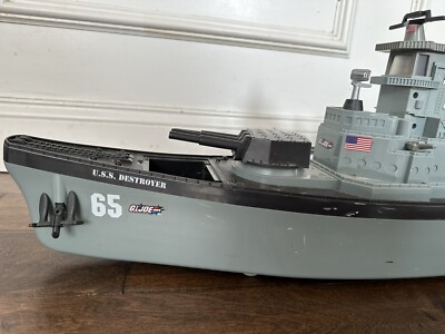 Vintage G.I. Joe USS Destroyer Ship 65 - WORKS, 34x11x7”, 15lbs | eBay