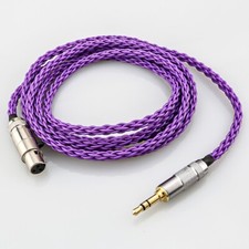 1m 8Core Audio headphone cable 3.5mm stereo plug to mini XLR for AKG Q701 K240S