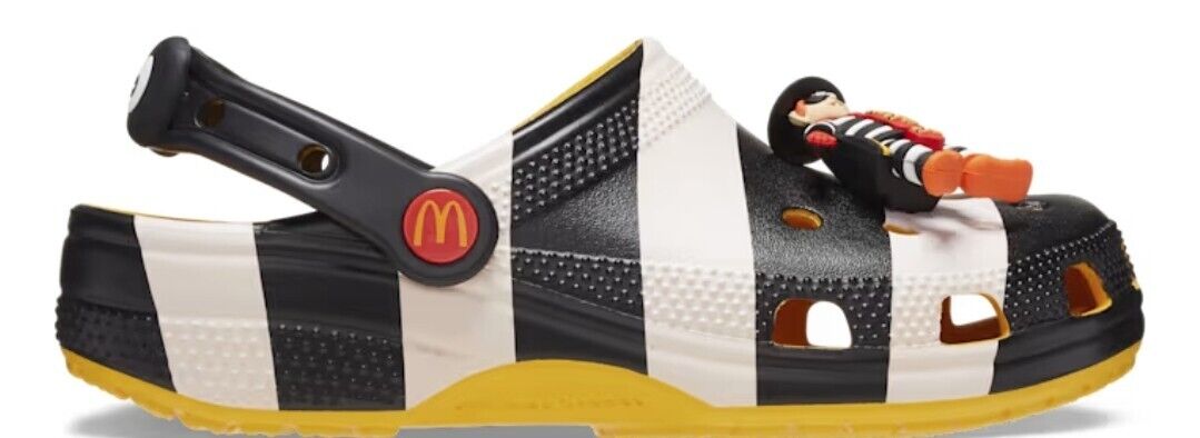 Crocs X McDonald's Hamburglar Classic Clog Men's Size 10 Crocs X McDonald's Hamburglar Classic Clog Men's Size 10