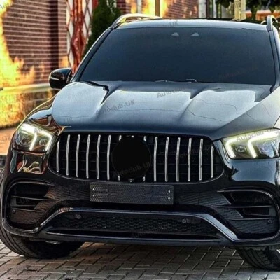 AUTOCLUB-UK FOR 2019+ MERCEDES GLE W167 C167 V167 FRONT PANAMERICANA GT GRILLE GRILL CHROME