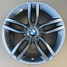 461M 18” GENUINE BMW 1 2 SERIES REAR ALLOY WHEEL FERRIC GREY 8J ET52 7852490 GR