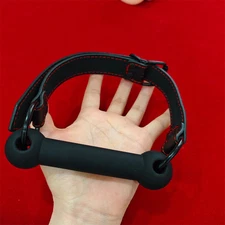 Bone Open Mouth Gag Adjustable Belt Bondage Couples Roleplay Fixation Game BDSM