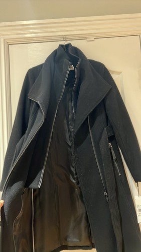 Calvin Klein Womens Wool Blend Belted Wrap Coat NWT PS - Picture 12 of 18