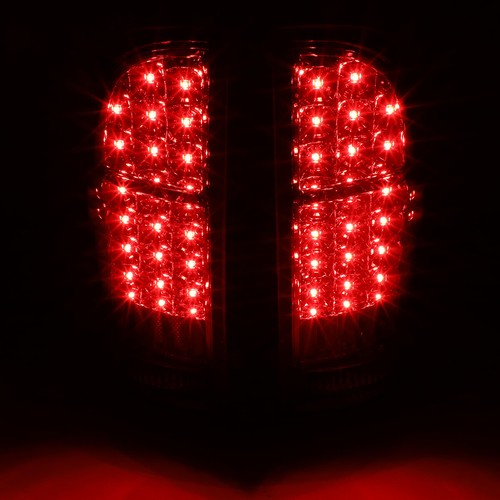 FOR 2005-2015 TOYOTA TACOMA RED HOUSING FULL LED TAIL LIGHT REAR BRAKE LAMPS - Picture 3 of 10