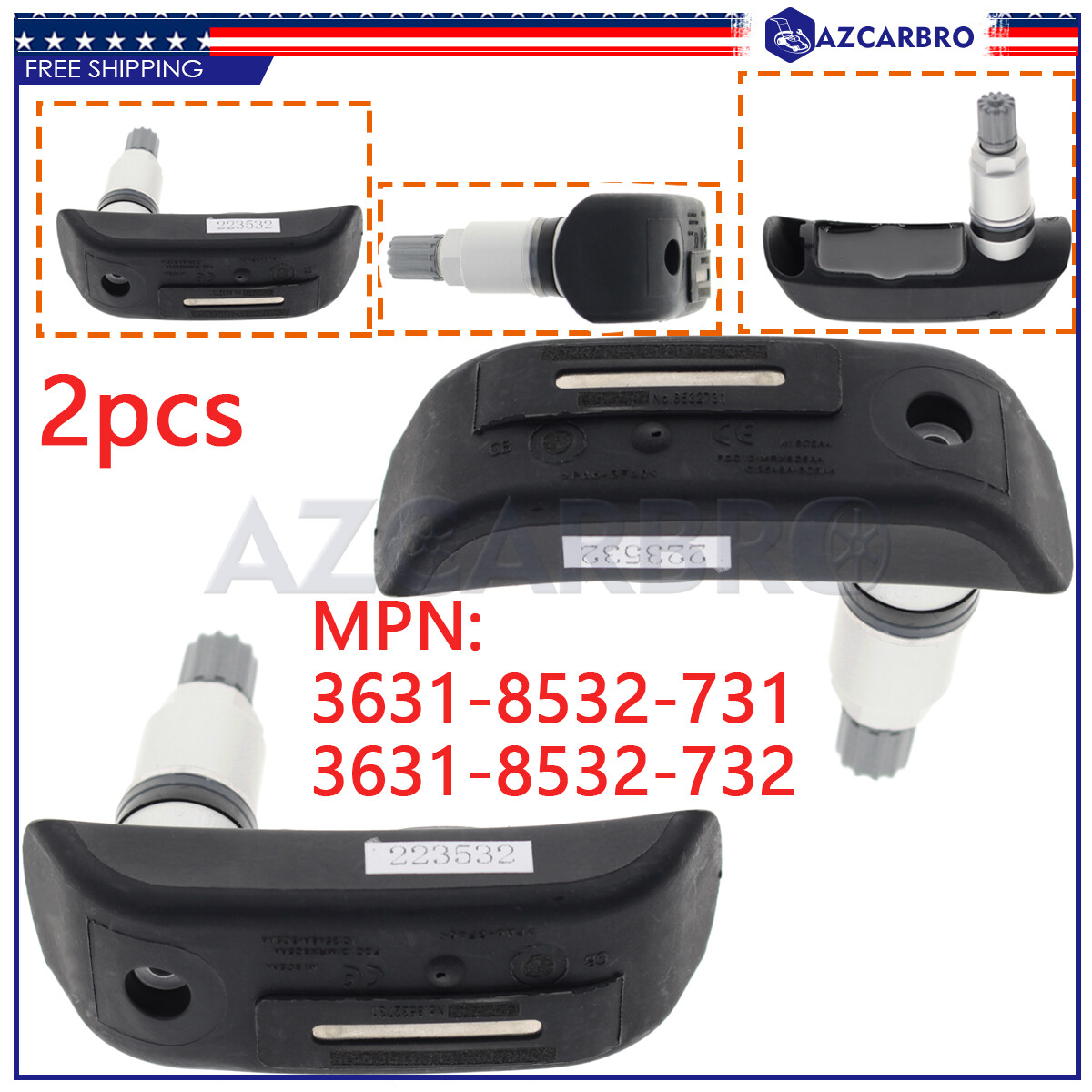 3631-8532-732 36318532732 TPMS TIRE PRESSURE SENSOR FOR 2013 BMW