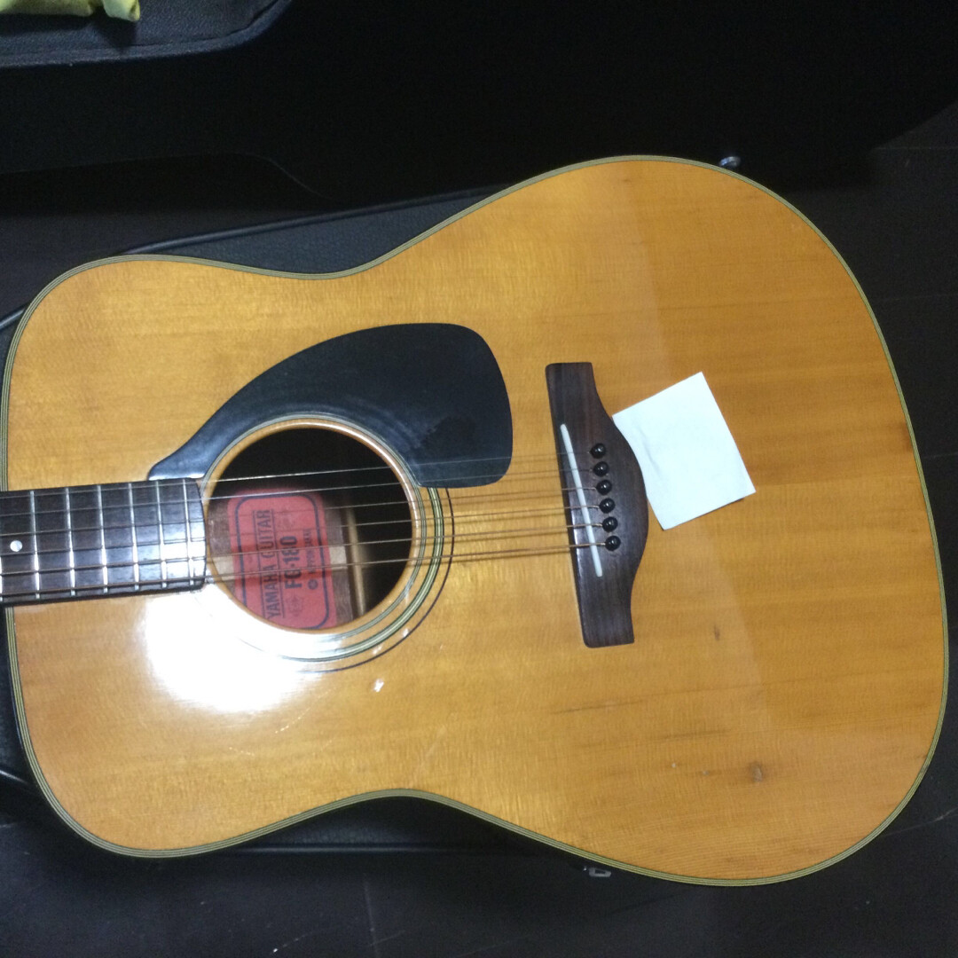 YAMAHA FG-180 ハードケース付き Acoustic Guitar Yamaha FG-180 Natural with Hard case | eBay