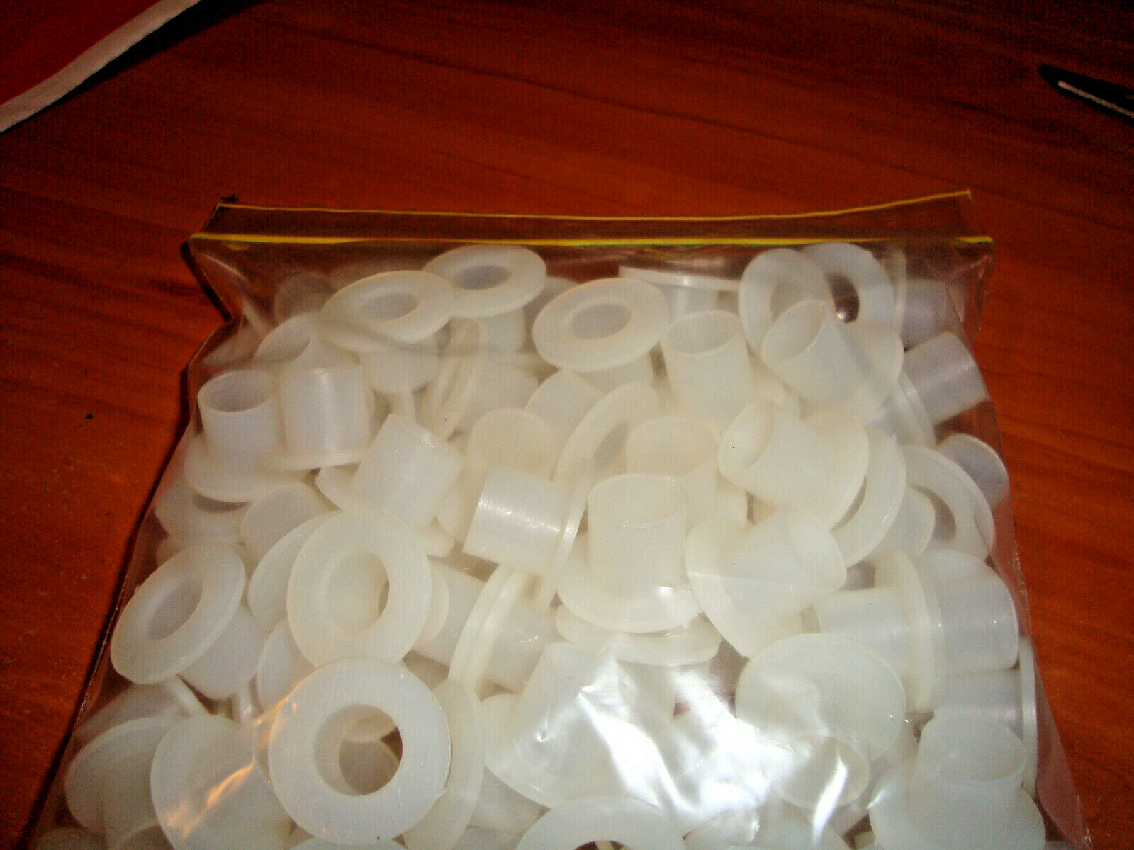 Nylon Shoulder Washer M12 X 13MM White Spacer Plastic Bush,, Bag of 100