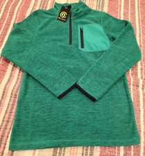 Champion Boys Long Sleeve Green Quarter Zip NEW w Tags Free Shipping