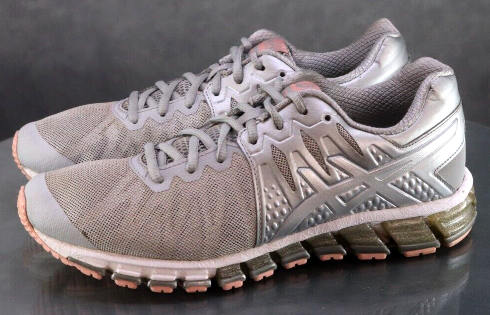 Asics Gel-Quantum 180 TR Women's Trainers Running Shoes Size 9 Gray Coral thumbnail 2