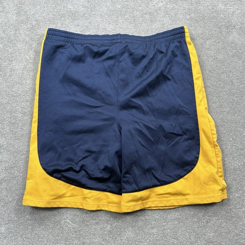 Buffalo Sabres Men's Athletic Shorts Size Large Blue Yellow NHL Slug Logo - Picture 2 of 8