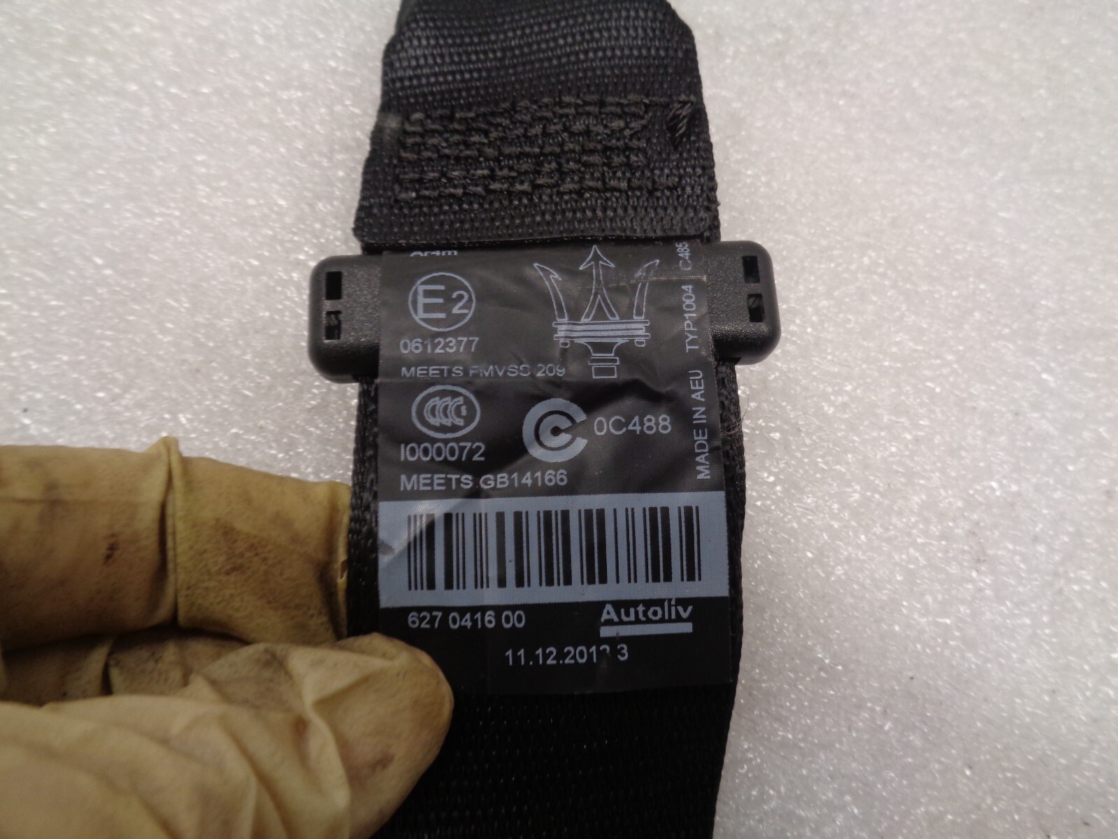 14-17 Maserati Ghibli Rear Left Side Seatbelt Seat Belt Retractor OEM AK2308333