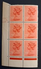 GB UM DEFINITIVE MACHIN CYLINDER BLOCK X965/U283 23p Cyl 1 Dot  30.3.83