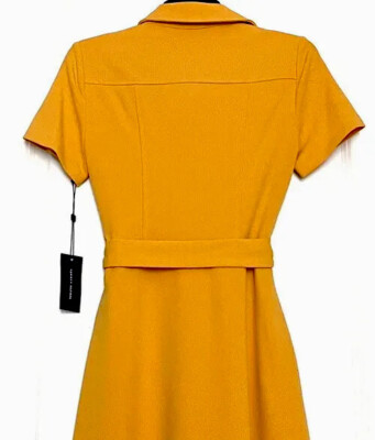 mini flare sleeve dress Bandage O-Neck A-Line Mini Dress Flare Sleeves