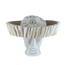 Mr. John Women s Vintage Hat Cream Church VTG Coquette Derby Tea Party