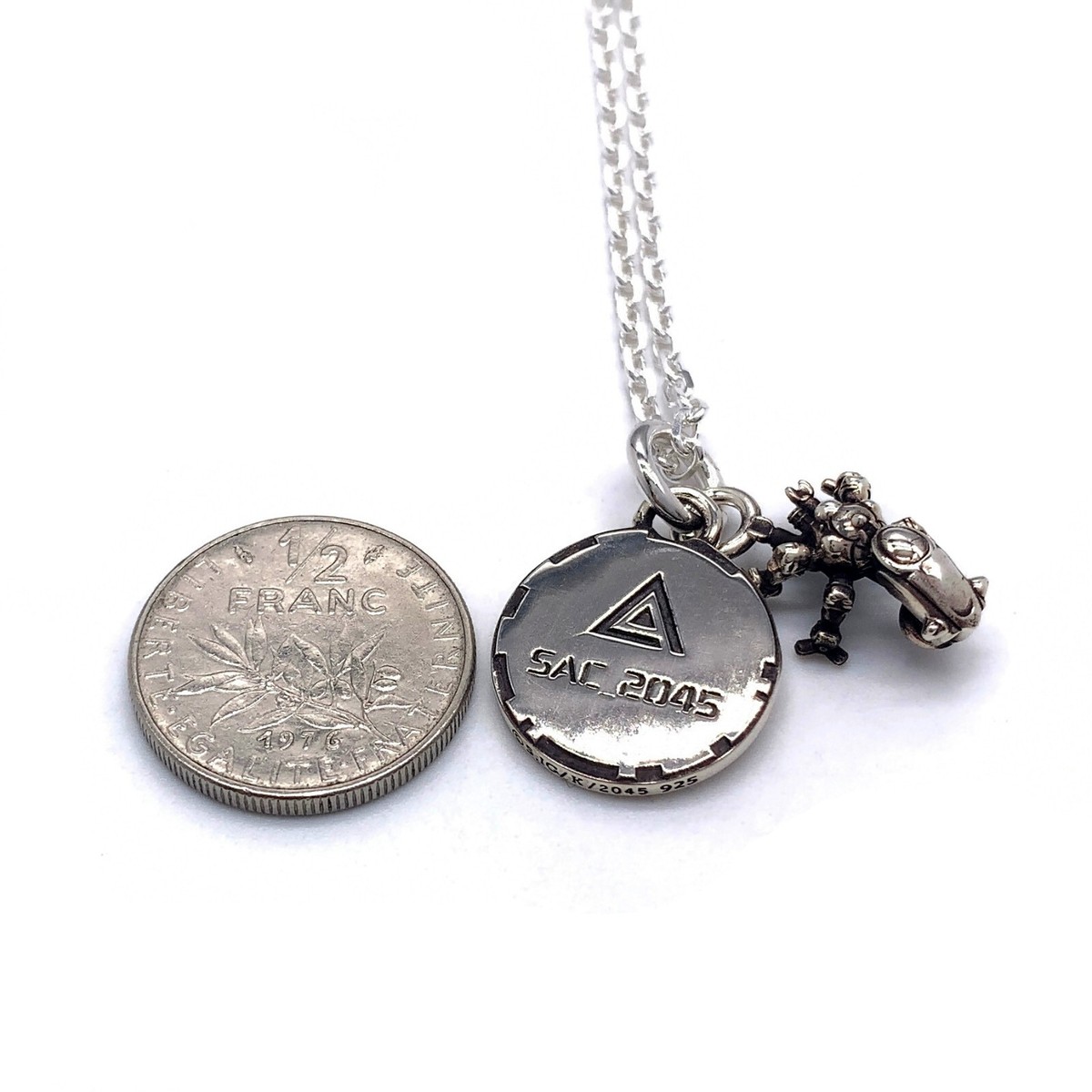 GHOST 2025 シルバーアクセサリー Ghost in the Shell SAC_2045 Tachikoma Necklace Pendant
