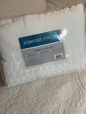 comforter set twin/ Twin Xl White Nice Pattern