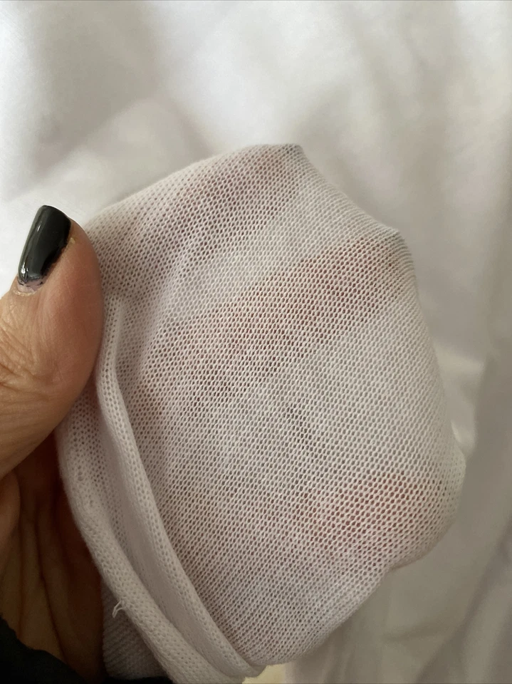 White Knit Polyester Spandex Fabric Textile Sewing Quilting 2 Yards Lightweight - Image 3 of 3