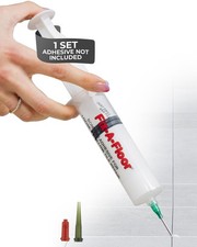 Fix-A-Floor 60ml Floor Tile Adhesive Syringe Kit – Vinyl Floor Repair Kit with S