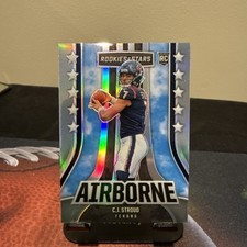 CJ Stroud 2023 Panini Rookies & Stars Football Silver Prizm Airborne RC #AI-13