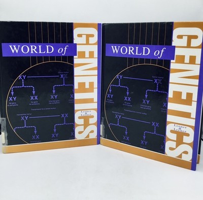 World of Genetics Volume 1 & 2 Gale Group, Lerner & Lerner, HC Set  VG
