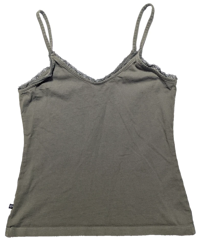 Camiseta sin mangas FOX Racing - Mujer Pequeña Die Hard Fatiga Verde Encaje Cami Foto 2 de 4