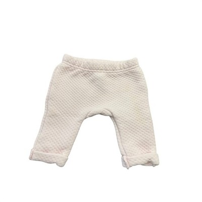 Tres Beau et Belle Baby Girl Pink Quilted Pants Leggings Size 0-3M Elastic Waist