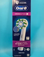 Oral-B Cross Action Electric Toothbrush Replacement Brush Heads Refill, 3 Count